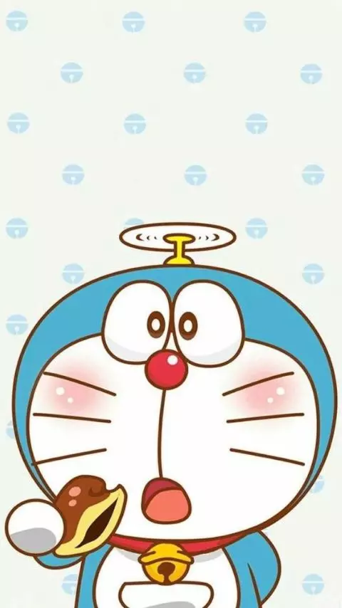 Ảnh nền cute Doraemon và bánh rán
