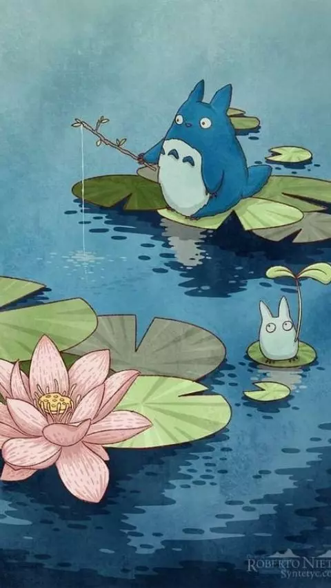 Ảnh nền Totori cute cho điện thoại