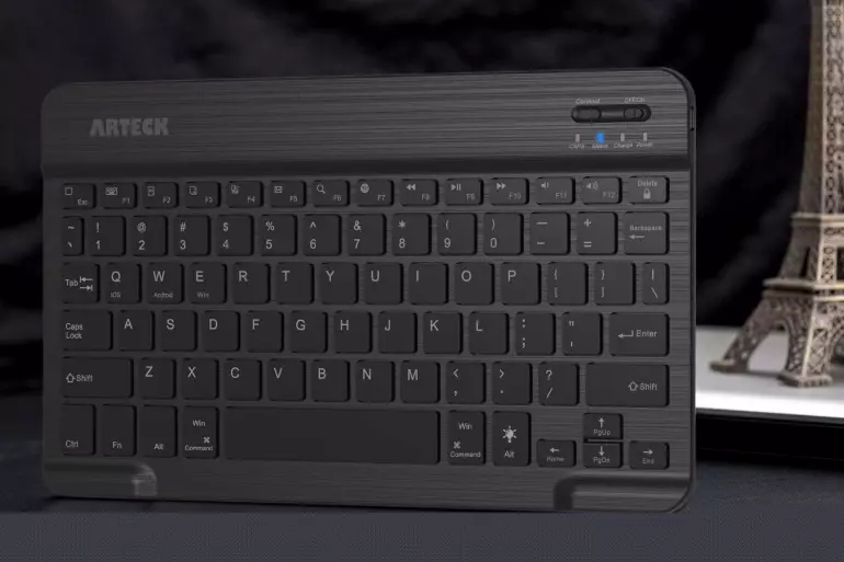 Arteck Steel Portable Wireless Bluetooth Keyboard