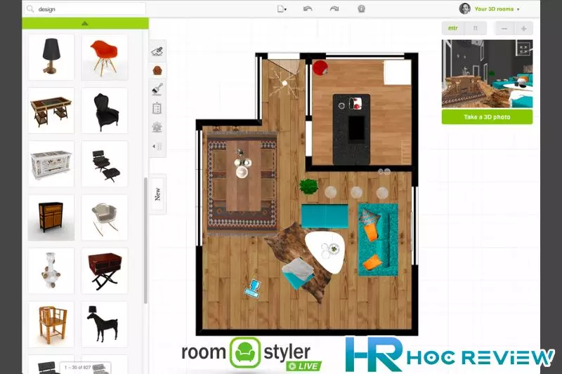 "Phần mềm thiết kế nhà 3D miễn phí - Roomstyler 3D Home Planner"