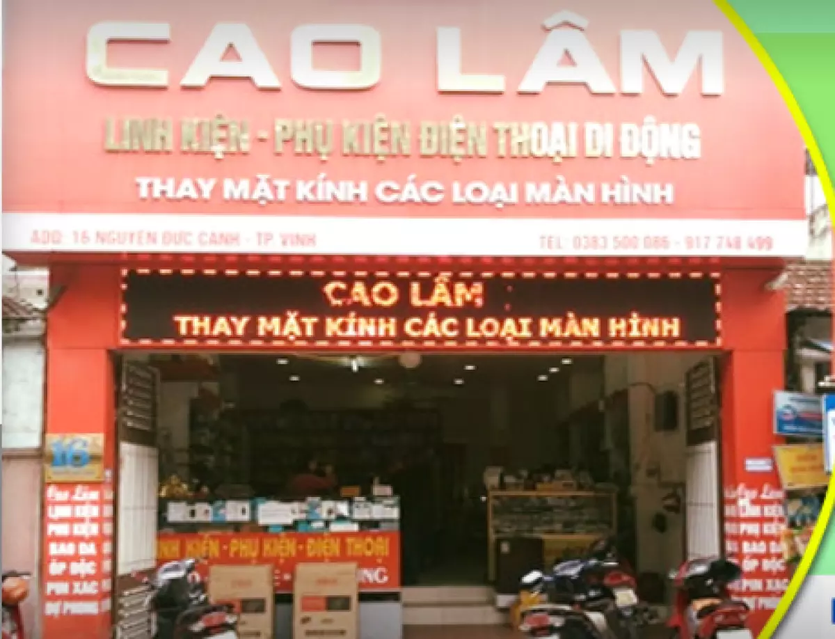 Cửa hàng linh kiện điện thoại Cao Lâm