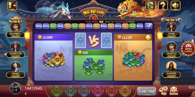 Hướng dẫn cách cược Rồng Hổ 68 Game bài chi tiết nhất