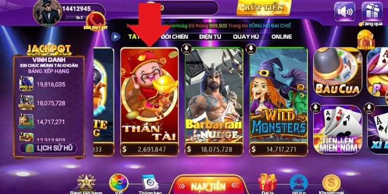 Giới thiệu game nổ hũ Thần Tài Đến trên 68 game bài