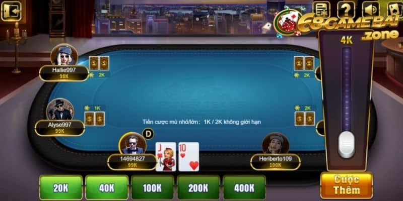 Hãy mạnh dạn bỏ bài khi thấy mình không có cơ hội thắng trong Poker Texas Hold'em 68 Game Bài